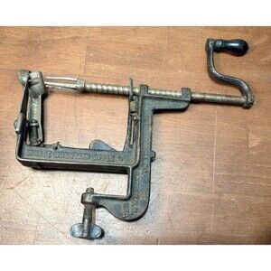 ANTIQUE White Mountain APPLE PEELER Goodell Co Antrim NH Cast Iron